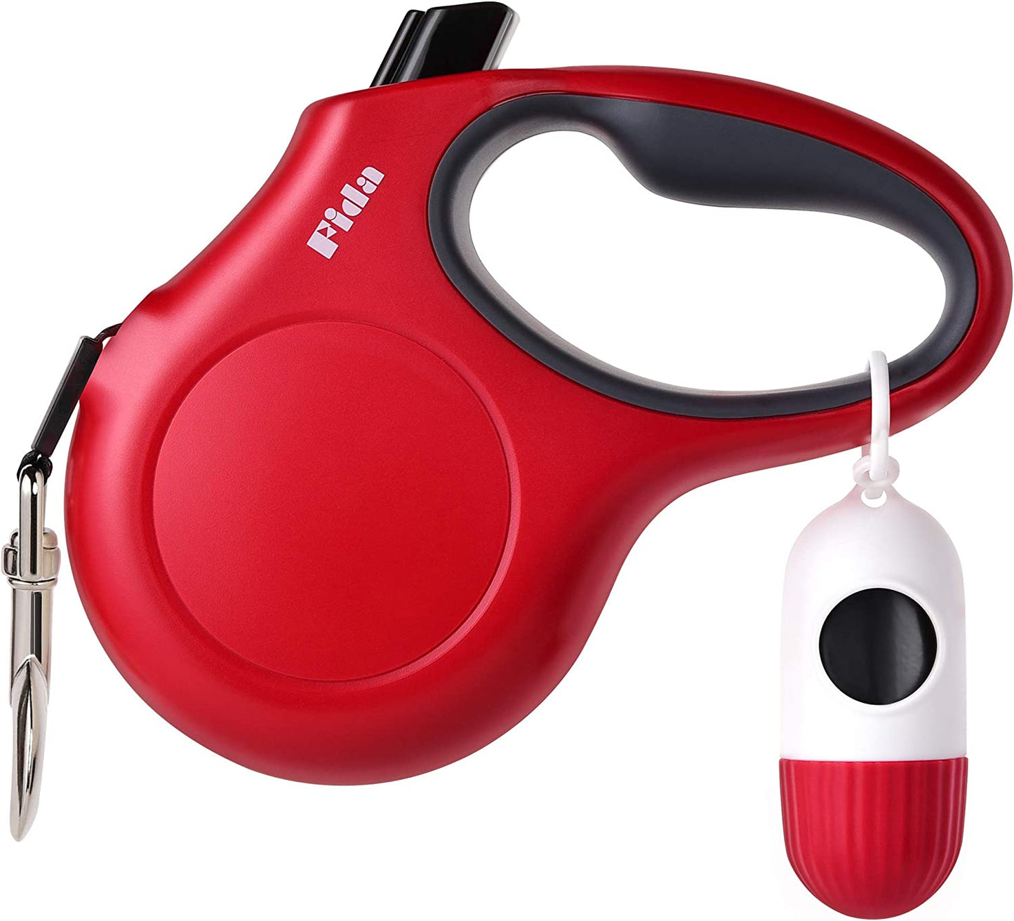 Fida Retractable Dog Leash with Dispenser and Poop Bags